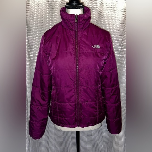 Women’s The North Face lightweight short dark Fuchsia Jacket size small - Picture 1 of 14